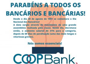 28 DE AGOSTO: DIA DO BANCÁRIO